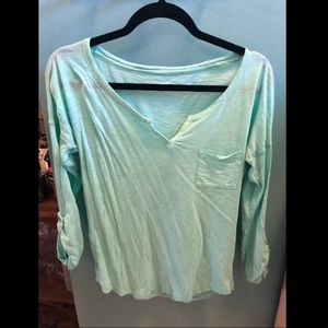 Teal express shirt